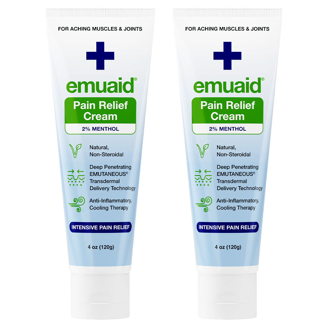 emuaid pain relief cream tubes 2 percent menthol
