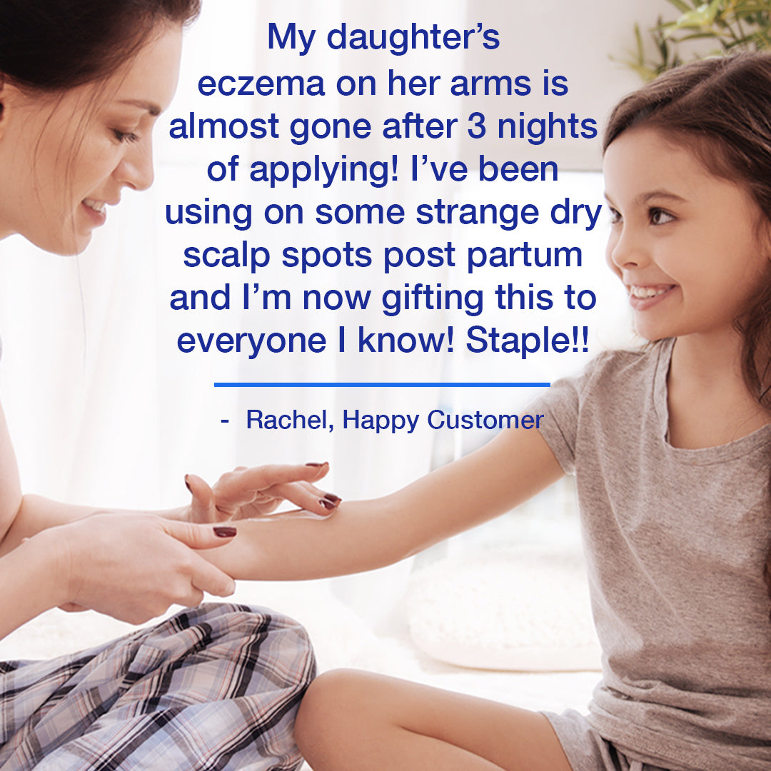 témoignage d'un client satisfait de la crème de soulagement de l'eczéma