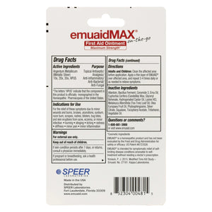 emuaidmax pommade de premiere urgence mode d'emploi et ingredients de la contre-etiquette