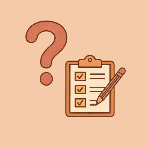 Image dessinée d'un point d'interrogation et d'un quiz