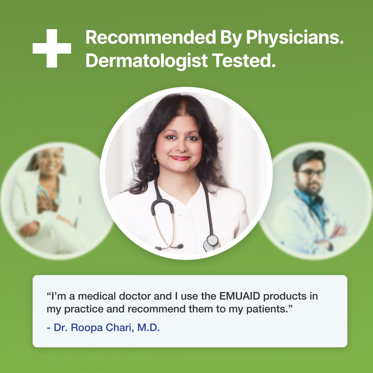 recommandé par les médecins testé par les dermatologues