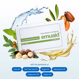 barre d'hydratation à l'huile d'émeu avec ingrédients naturels