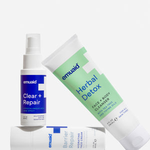 emuaid skin care products clear and repair spray herbal detox cleanser barrier repair cream