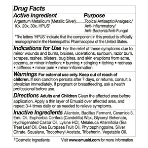 étiquette d'information sur les médicaments pour une pommade topique comprenant les ingrédients et le mode d'emploi