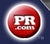 Voici une image du logo de PR.com.
