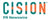 Voici une image du logo de Cision.