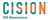 Voici une image du logo de Cision.
