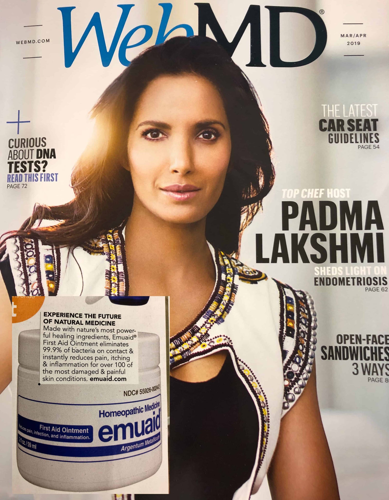 Il s'agit d'une photo d'une couverture de Web MD.