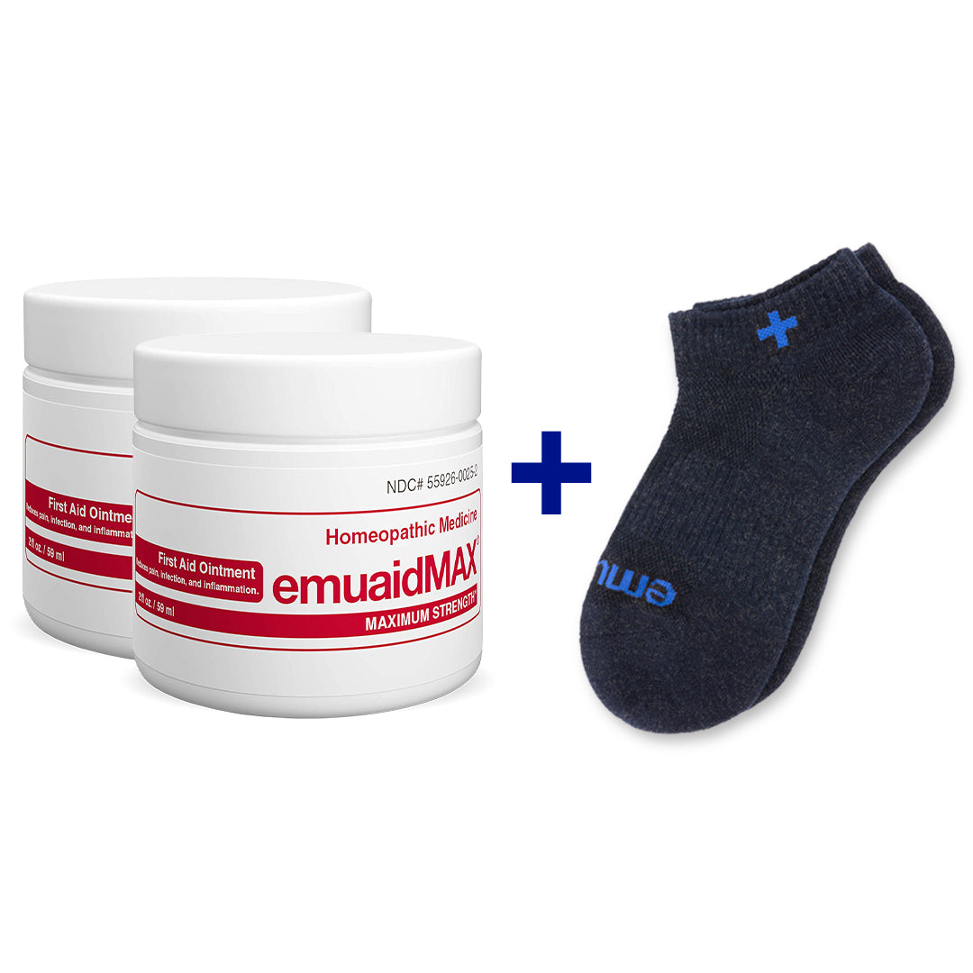 pommade et chaussettes emuaidmax combo