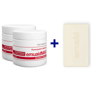 2x2oz EMUAIDMAX pommade et barre d'hydratation thérapeutique