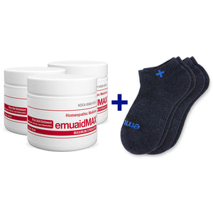 3x2oz EMUAIDMAX pommade et chaussette