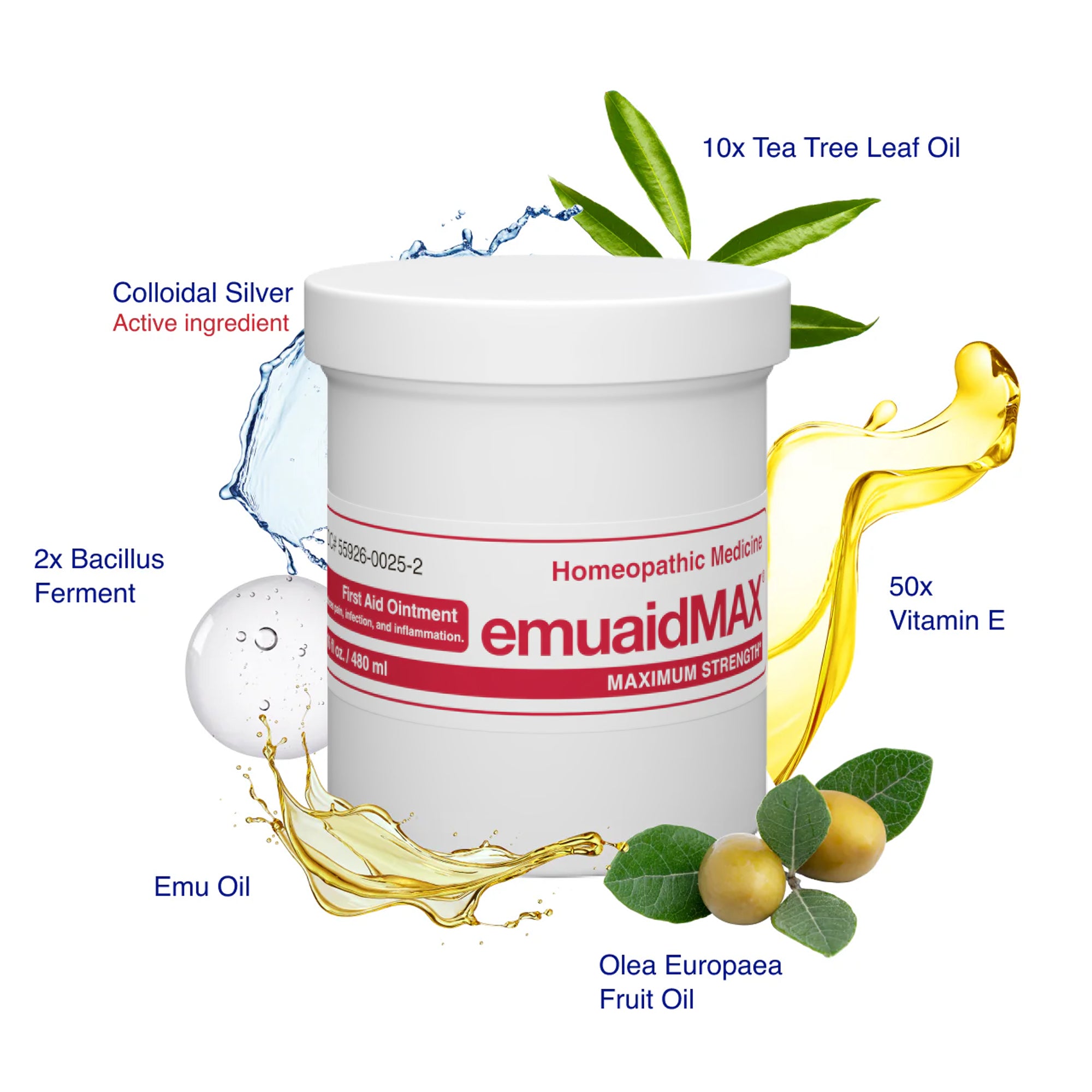 EMUAIDMAX® Pommade de premiers soins 16oz