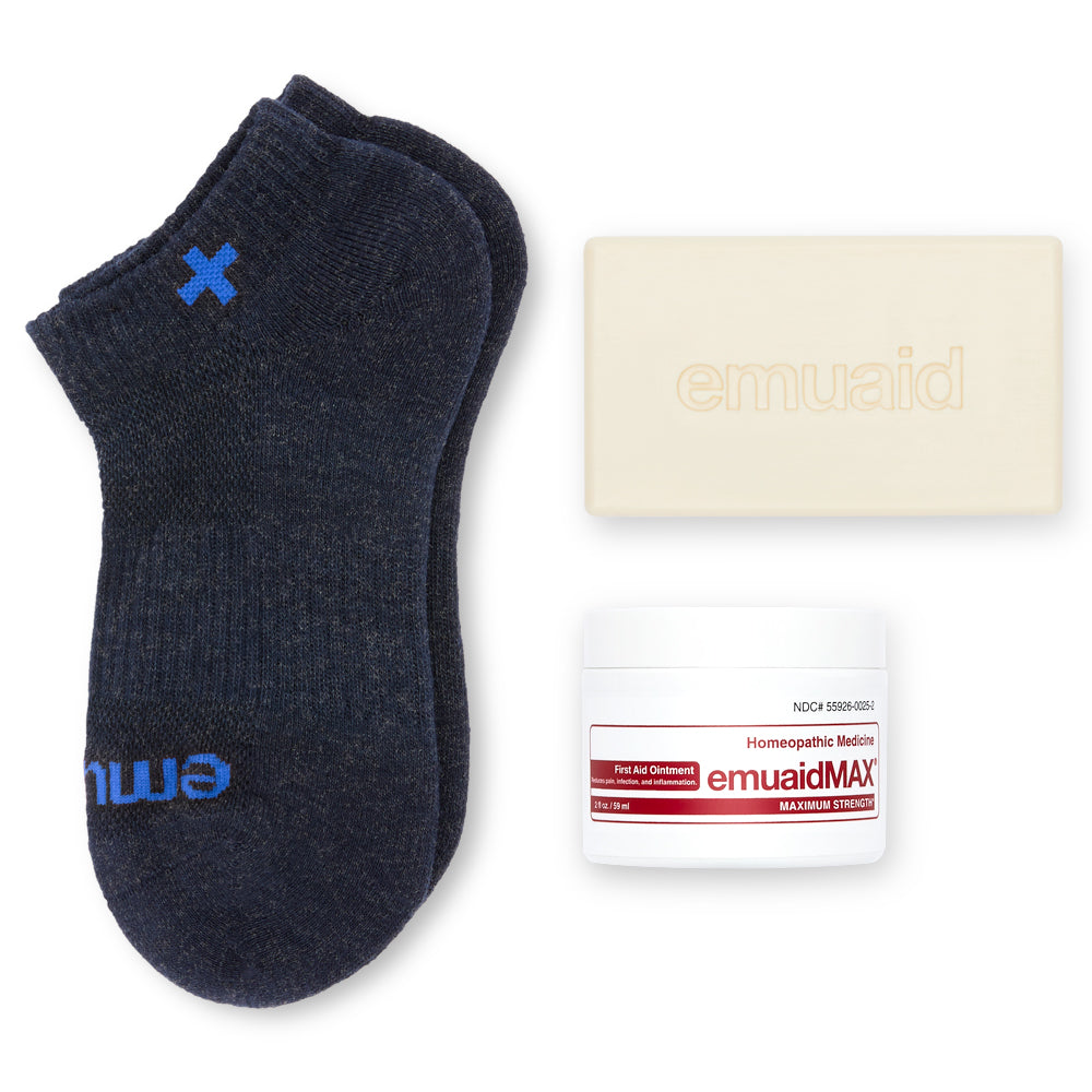 emuaid socks soap and ointment set