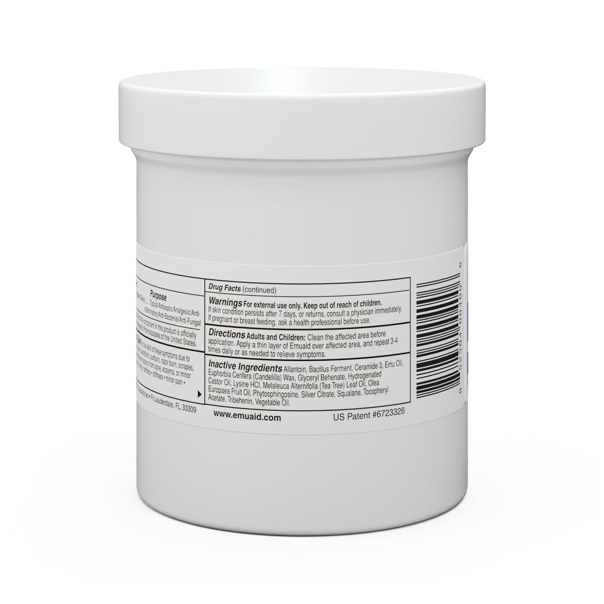 contenant de crème de traitement de la peau emaid